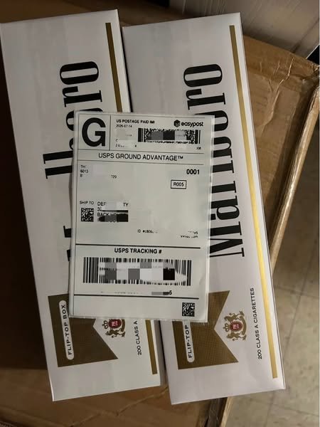 USPS package prepared for shipment