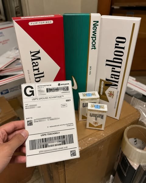 USPS package prepared for shipment