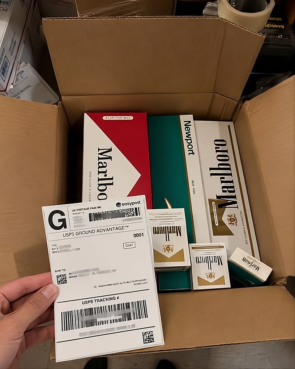 USPS package prepared for shipment